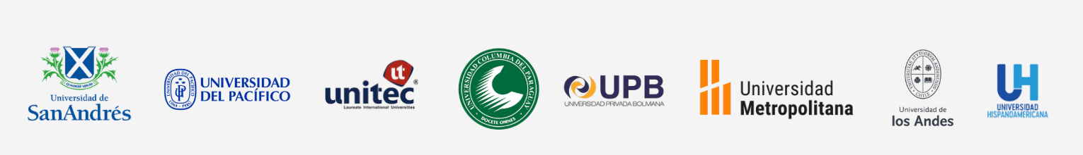 Francisco Santolo colabora con universidades líderes de Latinoamérica en diseño de programas académicos: Universidad de San Andrés, Universidad del Pacífico, Unitec, Universidad Cooperativa de Colombia, Universidad Privada Boliviana UPB, Universidad Metropolitana, Universidad de los Andes, Universidad Hispanoamericana